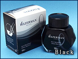 【WATERMAN】ウォーターマン ボトルインク 万年筆用 50ml ブラック S2270110 (高級/ブランド/ギフト/プレゼント/就職祝い/入学祝い/男性/女性/おしゃれ)