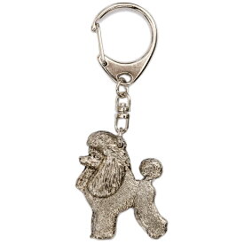 【※要 発送期間 約1〜3ヶ月】 プードル（パピーカット） イギリス製 アート ドッグキーホルダー コレクション 英国製 犬 グッズ