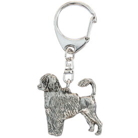 【※要 発送期間 約1〜3ヶ月】 ポーチュギースウォータードッグ イギリス製 アート ドッグキーホルダー コレクション 英国製 犬 グッズ