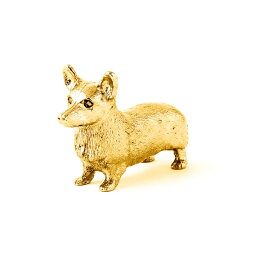 【※要 発送期間 約1〜3ヶ月】 ウェルシュコーギーペンブローク 22ct ゴールドプレート イギリス製 アート ドッグ フィギュア コレクション 英国製 犬 グッズ