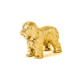 【※要 発送期間 約1〜3ヶ月】 ポリッシュローランドシープドッグ 22ct ゴールドプレート イギリス製 アート ドッグ フィギュア コレクション 英国製 犬 グッズ