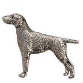 【※要 発送期間 約1〜3ヶ月】 ジャーマンショートヘアードポインター イギリス製 アート ドッグ ブローチ コレクション 英国製 犬 グッズ