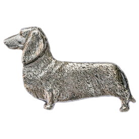 【※要 発送期間 約1〜3ヶ月】 ダックスフンド（スムース） イギリス製 アート ドッグ ブローチ コレクション 英国製 犬 グッズ