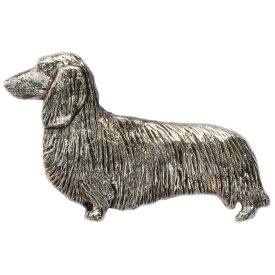 【※要 発送期間 約1〜3ヶ月】 ダックスフンド（ロング） イギリス製 アート ドッグ ブローチ コレクション 英国製 犬 グッズ