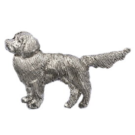 【※要 発送期間 約1〜3ヶ月】 ノヴァスコシアダックトーリングレトリバー イギリス製 アート ドッグ ブローチ コレクション 英国製 犬 グッズ
