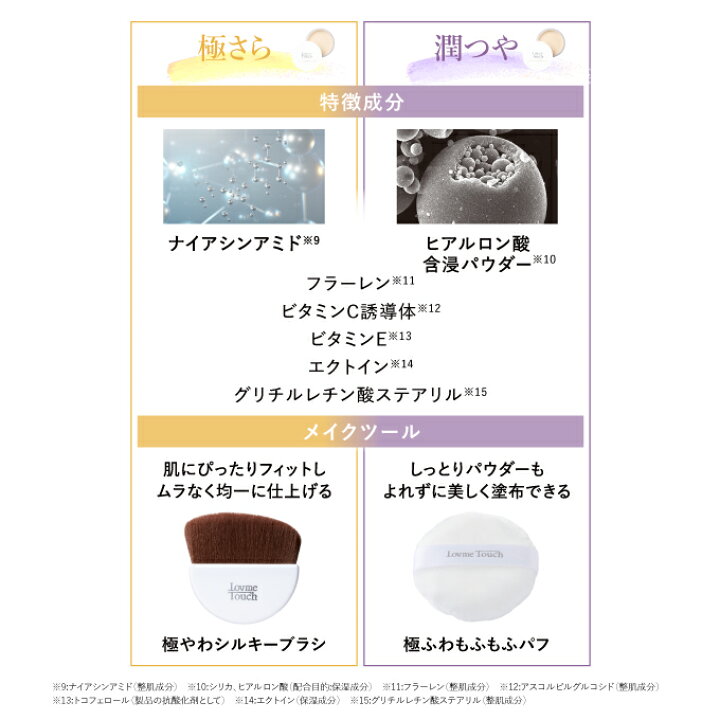 楽天市場】ラブミータッチ 超光拡散UVパウダー 極さら 潤つや SPF50+  