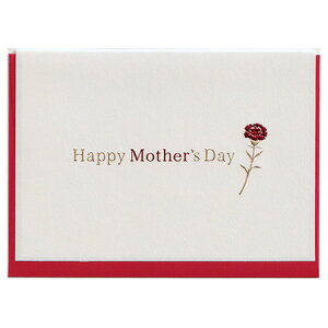 母の日グリーティングカード カーネーション赤 GM-4203 28個までメール便可能 EASE M在庫-2-C2