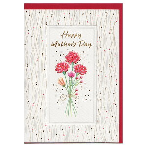 母の日グリーティングカード カーネーションピンク GM-4401 28個までメール便可能 EASE M在庫-2-C2