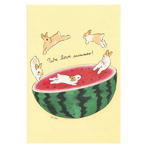 森山標子 夏柄ポストカード 夏が大好き 1枚入 PH-91s ACTIVE 30個までメール便可能 M在庫-2-C2