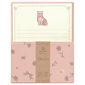 mondo たけいみきレターセット マンチカン 便箋8枚＆封筒4枚 LS-15749 ※6冊までネコポス便可能 ClothesPin M在庫-2-D1