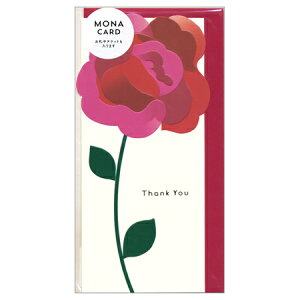 MONA�O���f�[�V�����t�����[�T���L���[�J�[�h ���b�h MA-13 GreetingLife 30�܂Ń��[���։\ M�݌�-2-C2