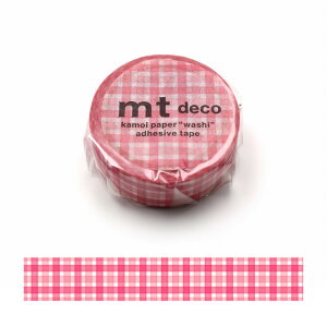 mt deco �}�X�L���O�e�[�v �d�Ȃ鑾���M���K���`�F�b�N�E�s���N 15mm�� MT01D603 �J���� 24�܂Ńl�R�|�X�։\ M�݌�-2