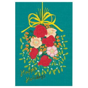 クリスマスポストカード ターコイズ 1枚入り 000521 sotlight 30枚までメール便可能 M在庫-2-C2