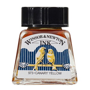 ドローイングインク14ml カナリアイエロー 123C ※ネコポス便不可 WINSOR&NEWTON