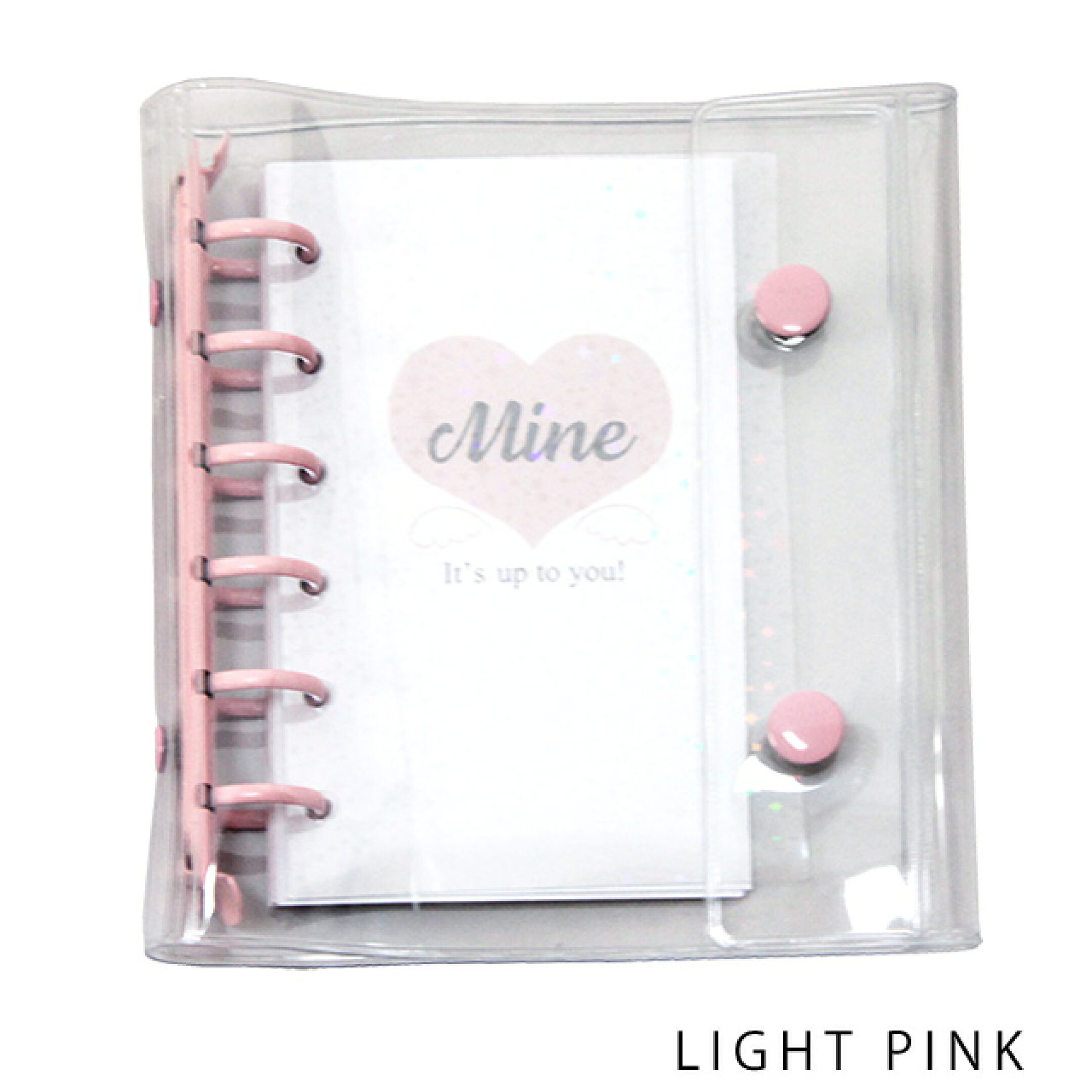 Mine クリアバインダー ライトピンク