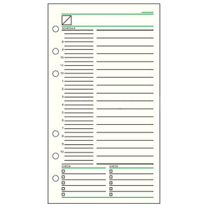 ダヴィンチ バイブルリフィル システム手帳 フリーデイリースケジュール 30枚 DR270 ※8冊までネコポス便可能 レイメイ