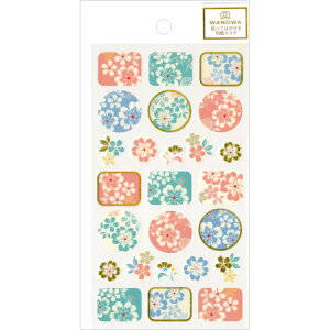 WANOWA 貼ってはがせる和紙マステシール 和花 1354106 NB メール便可能 M在庫-2-B1
