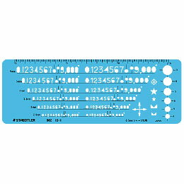 楽天市場 文字用テンプレート 数字定規 0 5mmシャープペンシル用 915 1 製図用テンプレート ネコポス便可能 Staedtlerステッドラー The 文房具 令和万葉堂