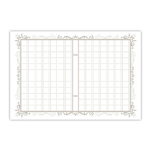 インクで綴る原稿用紙 レリーフS はがきサイズ 31枚入 36-5001 ササガワ 20冊までメール便可能 M在庫