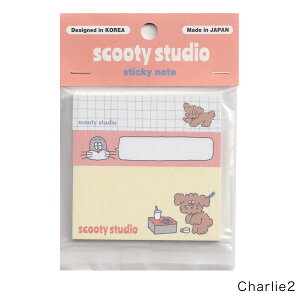 scooty studio 付箋 3set 3柄30枚入 24個までメール便可能 大阪フロンティア M在庫-2-F2