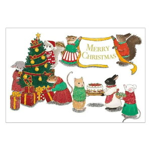 茜ことこクリスマスポストカード 小動物 1枚入 CMP-412 ACTIVE 30枚までメール便可能 M在庫-2-C2