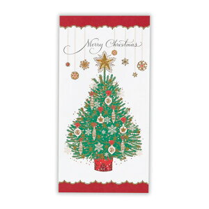 クリスマス祝儀封筒 グリーンツリー 1枚入 XME-848-088 Hallmark 30個までメール便可能 M在庫-2-E8