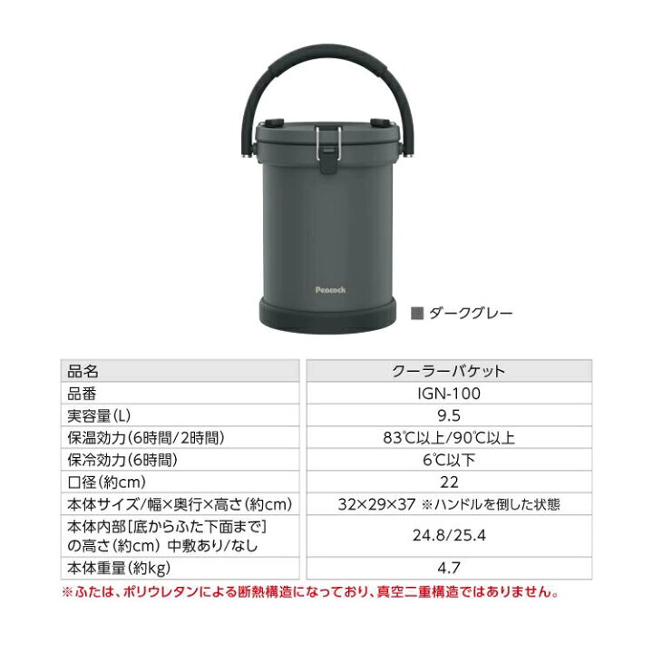 楽天市場】【氷が約7日間残る】クーラーボックス 9.5L アイスコンテナ 
