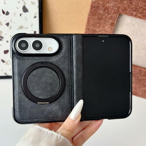 �J�o�[ 360�x��] �A�C�t�H�� �X�^���h�@�\ iPhone18 Duo �f���I pu ���U�[ �q���W�ی� iPhone iPhone �t�H�[���h �����O�t�� Duo �f���I iPhone Fold �}�O�l�b�g���� MagSafe�Ή� ���� ������� �؍�