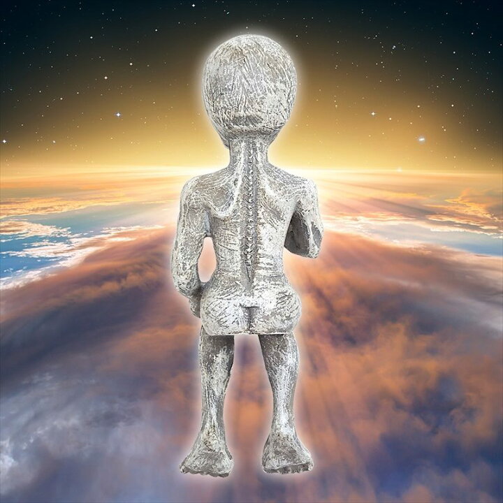 楽天市場】宇宙人オブジェ インテリア置物 エイリアン オブジェ 