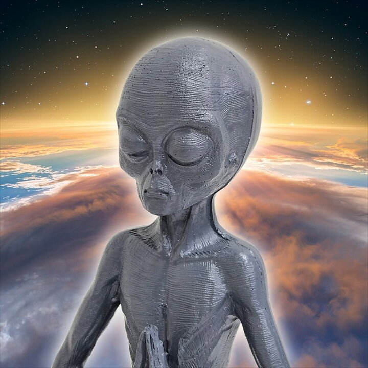 楽天市場】宇宙人オブジェ エイリアン 置物 インテリア置物 オブジェ 