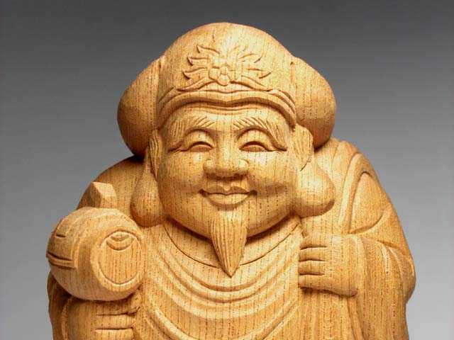 楽天市場】天然 欅木 彫り(ケヤキ) 大黒天像（高さ約15.5cm）＜仏像