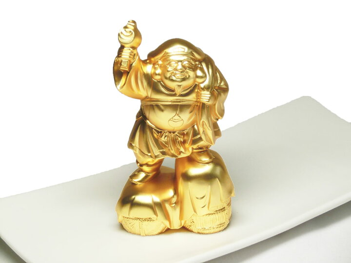 楽天市場】好運呼び込む 純金メッキ 大黒天 ( 化粧箱入 24Kメッキ ) 寿 