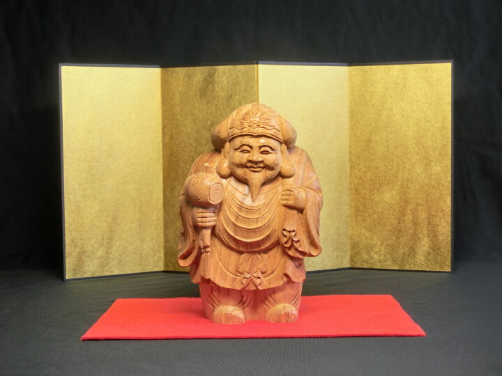 楽天市場】天然 欅木 彫り(ケヤキ) 大黒天像（高さ約15.5cm）＜仏像 