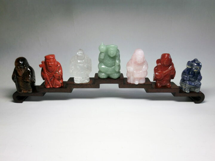 楽天市場】開運 天然石彫り 七福神 (高さ約5.8cm)＜開運・幸運の 