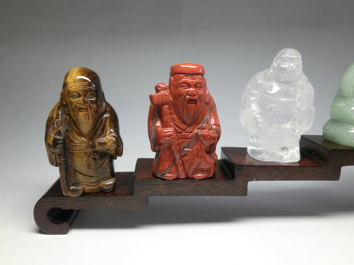 楽天市場】開運 天然石彫り 七福神 (高さ約5.8cm)＜開運・幸運の 