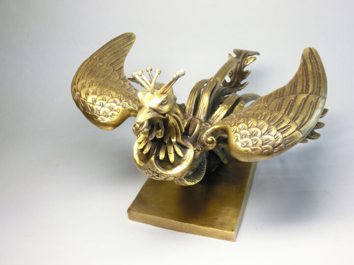 楽天市場】銅製 特大 鳳凰 (高さ約18.5cm)＜風水グッズ・開運グッズ 