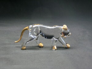 クリスタル製 トラ Lサイズ ハンドメイド<風水グッズ・開運グッズ・幸運の置物> 干支 十二支 ☆ 寅年の置物 とら 虎