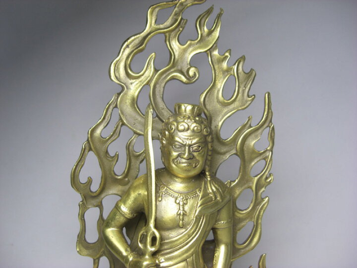 楽天市場】不動明王像 (金属製,高さ約28cm) 大＜風水グッズ・開運 
