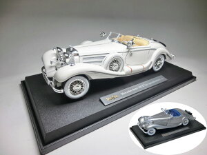 ZfXxc 500K XycBAE[hX^[(1936) 1/18TCY ( Vo[ / zCg )y CeAJ[ EE̖ԃV[Yz Mercedes Benz 500K Spezial-Roadster 1936
