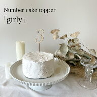 ナンバーケーキトッパー「girly」数字 ケーキトッパー 1/2 half 100 祝100日 フォトアイテム バースデー…
