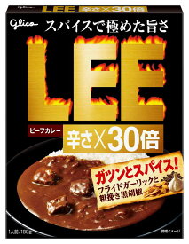 グリコ ビーフカレーLEE辛さ30倍 180g まとめ買い(×10)|4901005245587(tc)(012956)