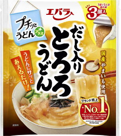 エバラ プチッとうどんプラス だし入りとろろうどん 42g×3 まとめ買い(×6)|4901108016077(tc)(012956)