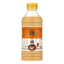 ミツカン 大好きだし。麺と鍋。 クリーミーとんこつ 500ml まとめ買い(×6)|4902106645023(011020)(n)