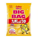 カルビー　ビッグバッグ九州しょうゆ 155g まとめ買い(×12)|4901330538828(tc)(049840)(n)