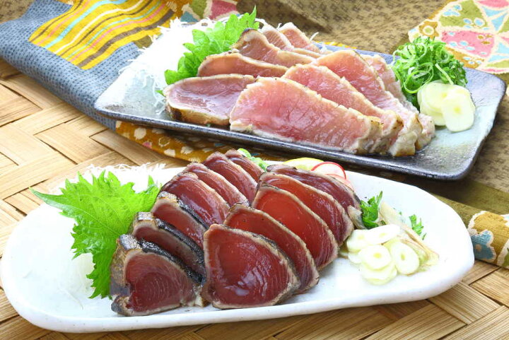 楽天市場 藁焼き鰹とびんちょうまぐろたたきセット 明神水産 かつお カツオ 鰹たたき 鰹のたたき かつおのたたき 高知 土佐 1本釣り 明神 みょうじん ギフト 中元 歳暮 母の日 父の日 贈答 スーパーフジの通販 Fuji Netshop