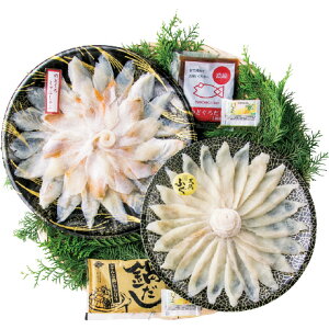 お歳暮 御歳暮 ギフト 贈り物 贈答 プレゼント ソーシャルギフト|山賀 ふぐ・のどぐろしゃぶしゃぶ鍋紅白セット