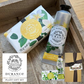 DURANCE PLANT ハンドクリーム ＆ ソープ ギフトセット （ GIFT BOX ラッピング ・ メッセージカード 付き） ハンドソープ フランス製 保湿 石鹸 デュランス プラント【 誕生日 プレゼント ギフト 御礼 内祝 御祝 母親 お返し 女性 男性 】
