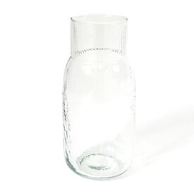 GLASS VASE フラワーベース （D） φ11cm×H23cm ハンドメイド ガラス製 花器 花瓶 【あす楽対応】