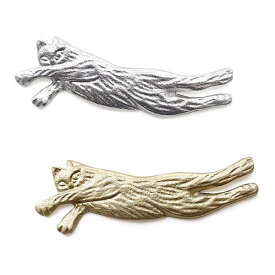 ALUMINIUM CAT アルミキャット 箸置き （シルバー / ゴールド） アンティーク カトラリーレスト ネコ 【メール便可220円】