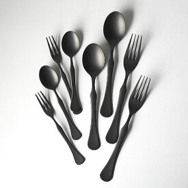 Sway black カトラリー （ブラック）ステンレススチール 日本製 食洗機対応 「ディナーフォーク / ディナースプーン / ケーキフォーク / ティースプーン 」 シンプル テーブルコーディネート 黒【メール便可220円】